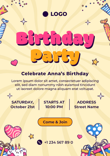 Party-Birthday-Invitation-Card