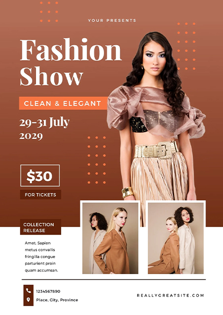 Brown-Orange-White-Gradient-Fashion-Show-Event-Fashion-Invitation-Card