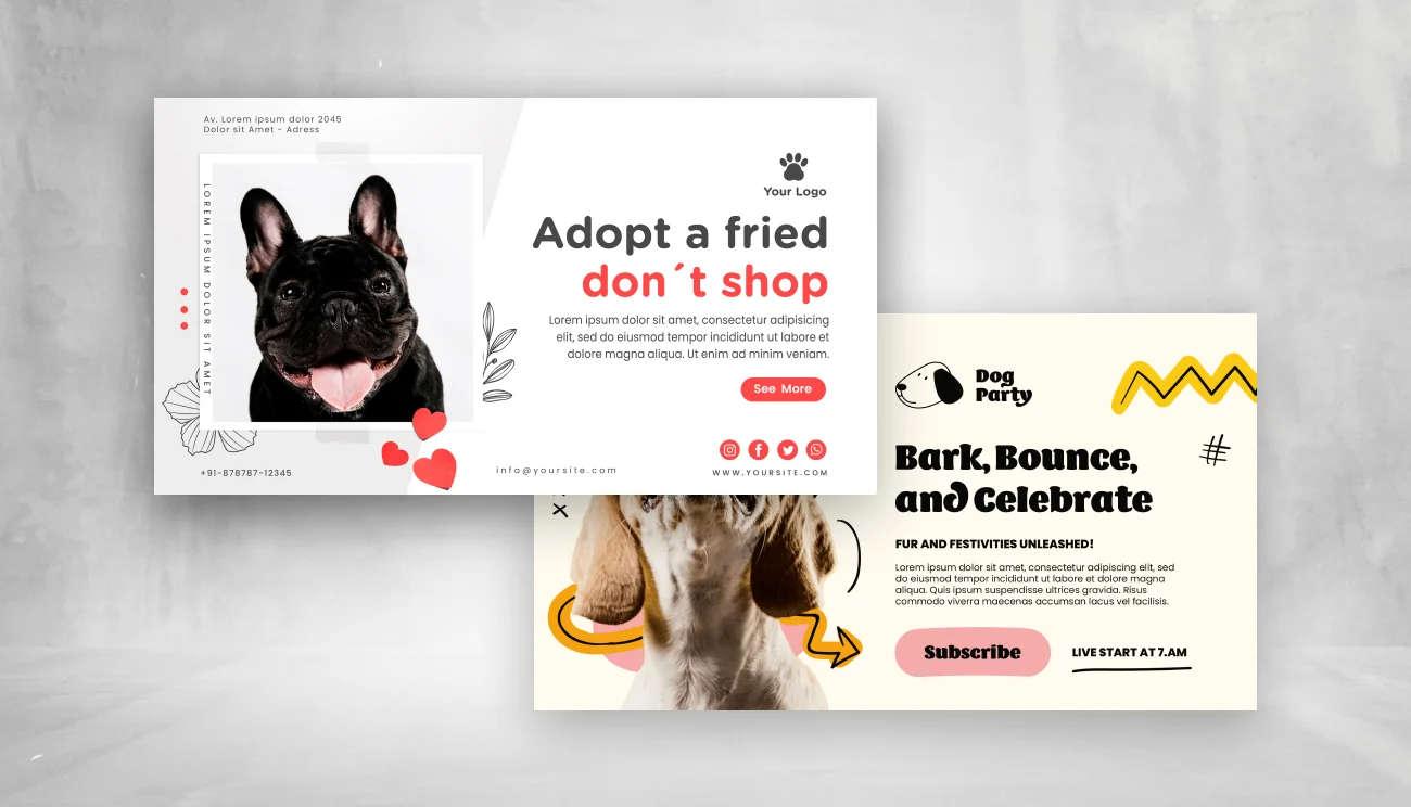 Pet Website Banner