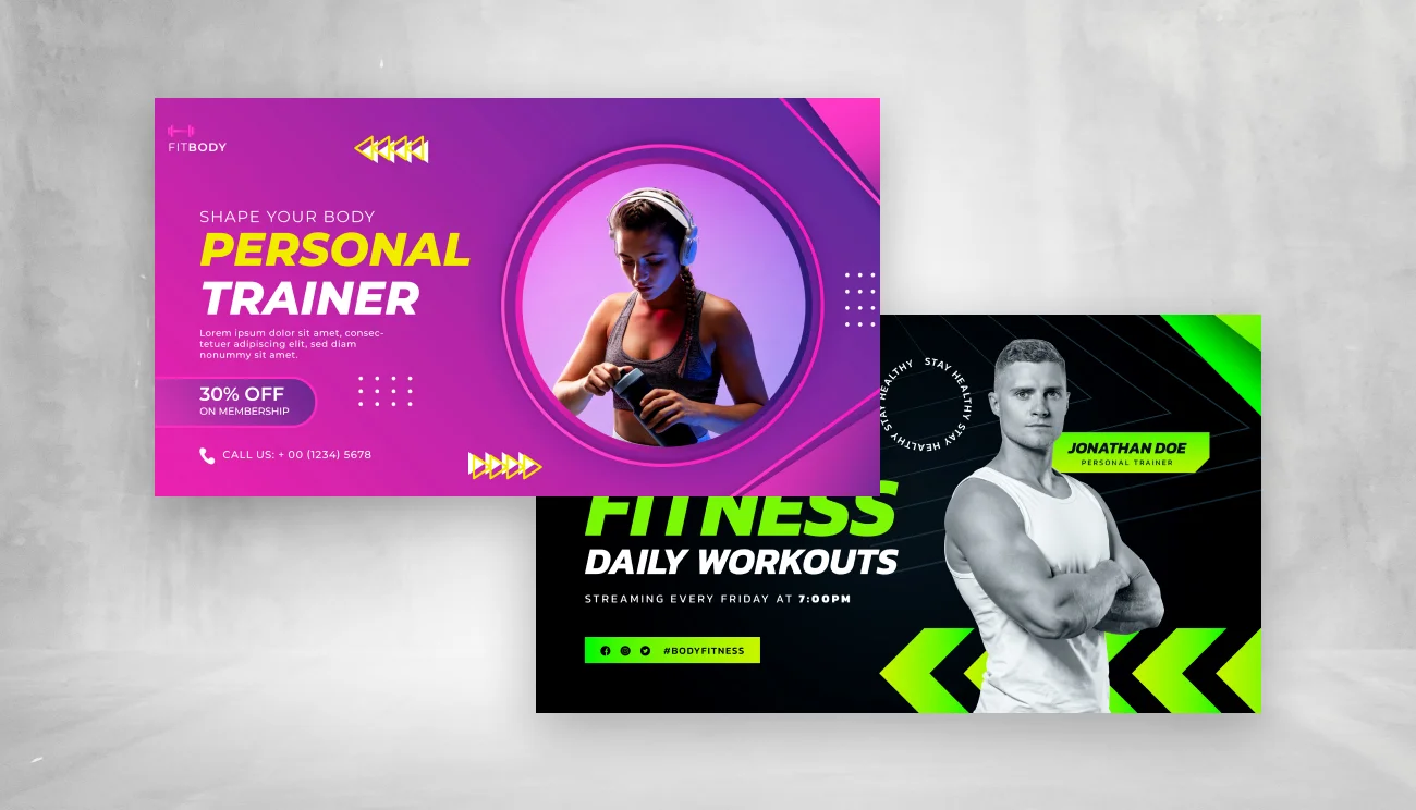 Gym Banner templates