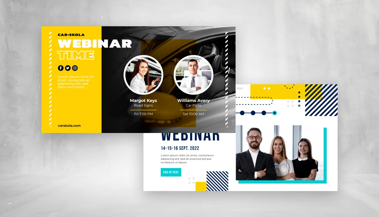 Webinar Banner templates