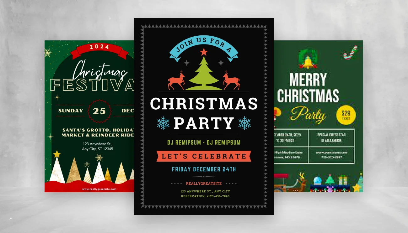 Christmas Invitation templates