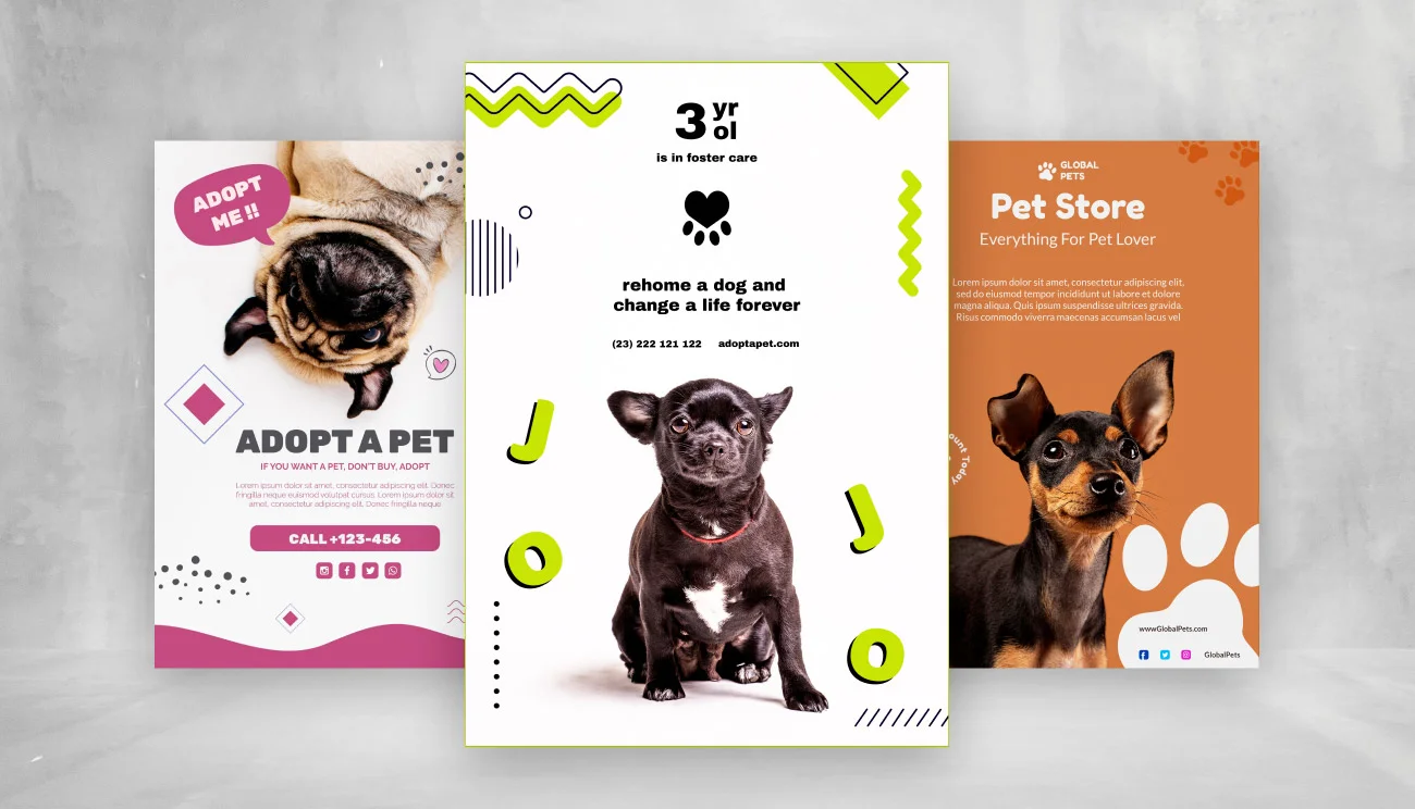 Pet Sitting Flyers